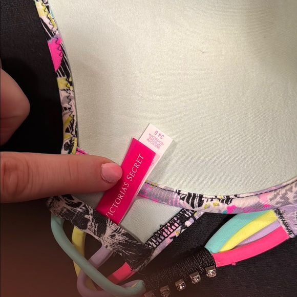 Colorful Patterned Bikini Top - Picture 3 of 3